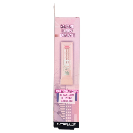 Maybelline New York Make-Up in the City Balsamo Labbra Lifter Glaze Rose Bite 003 2,8 g
